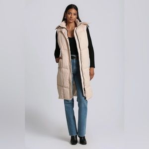 Avec Les Filles Hooded Long Vest